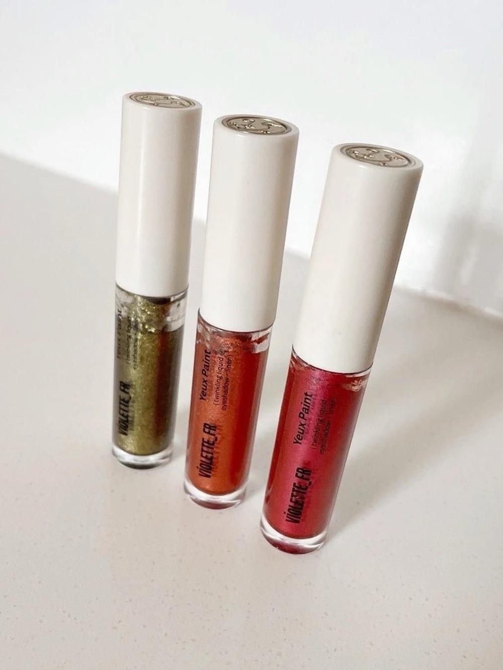 Violette_FR Yeux Paint Trio Bundle Cuivre de l’Aube, Rose d’Aurore & Scarabée d’
